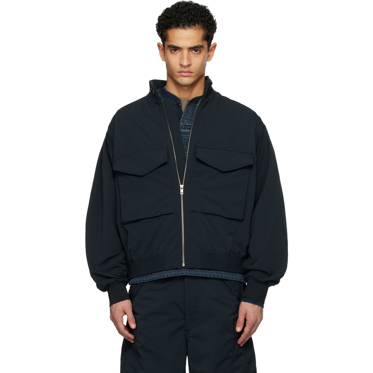 nanamica Navy ALPHADRY Field Jacket