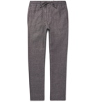 NN07 - Lenny Wool and Linen-Blend Drawstring Trousers - Men - Blue