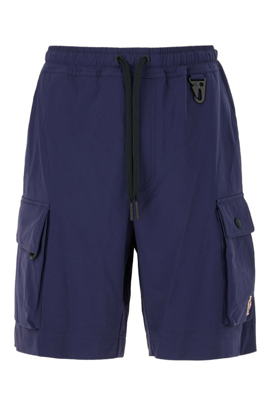 Photo: Moncler Grenoble Navy Blue Stretch Nylon Bermuda Shorts