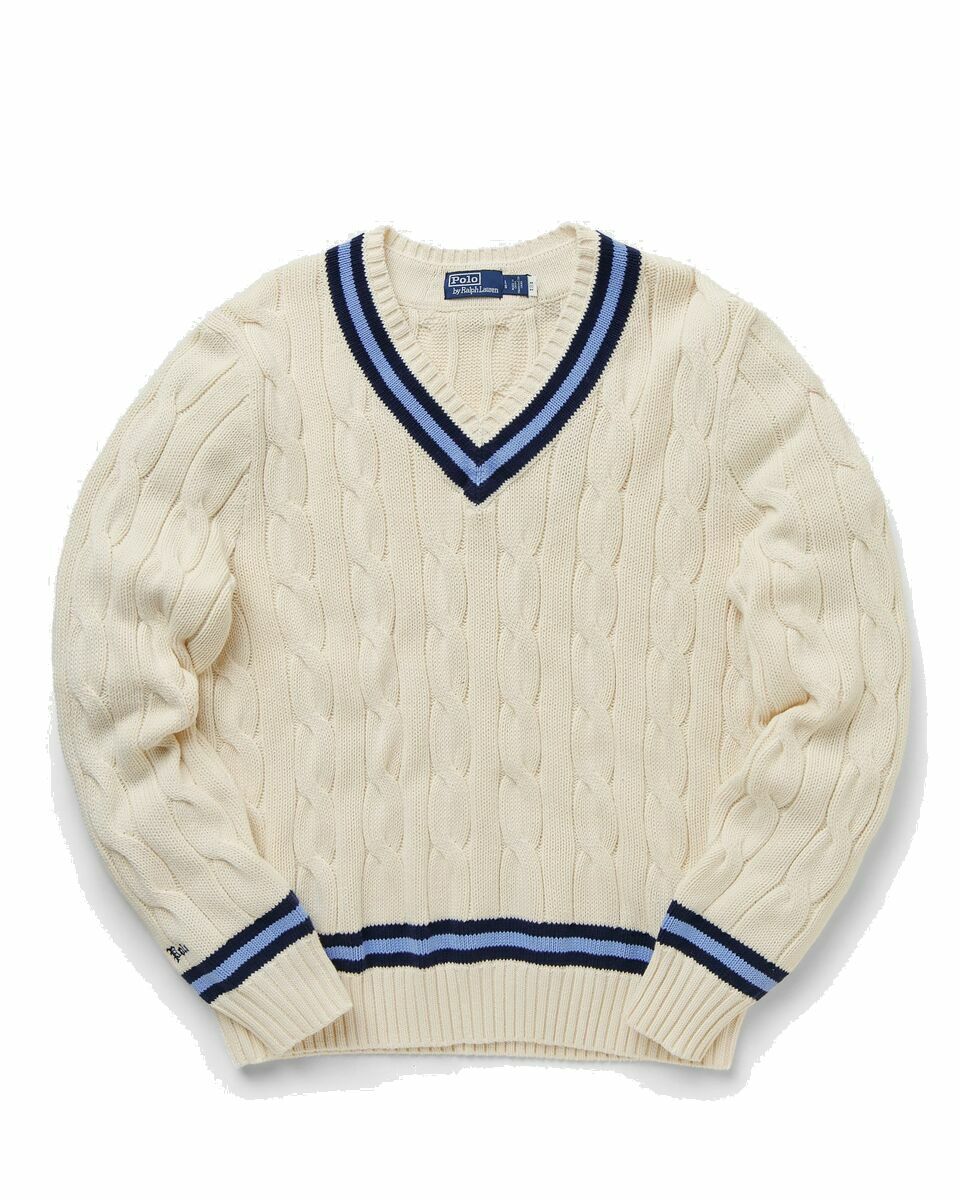 Photo: Polo Ralph Lauren Ls Cricketvn L/S Pullover Beige - Mens - Pullovers