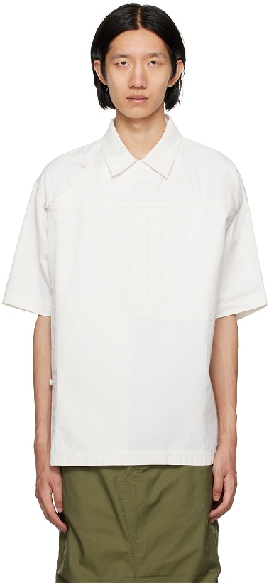 Photo: Maharishi White Asymmetric Shirt