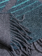 Missoni Home - Moonlight Fringed Metallic Jacquard-Knit Wool-Blend Throw