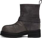 Off-White Gray Off Track Boots