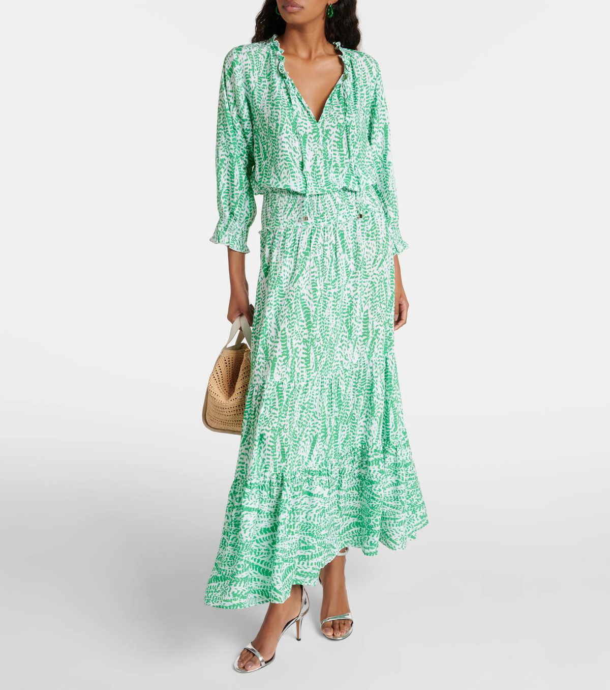 Heidi Klein Belle Mare Plage printed maxi dress