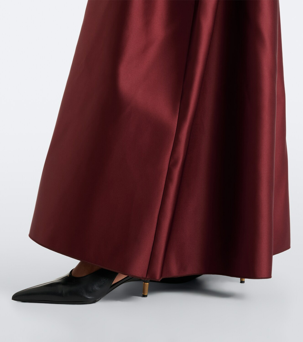 Fforme Catrin jersey and duchesse satin maxi dress