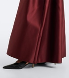 Fforme Catrin jersey and duchesse satin maxi dress