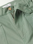 Visvim - Carrol Tapered Cotton-Gabardine Cargo Pants - Green