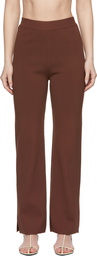 Nanushka Burgundy Domino Compact Lounge Pants