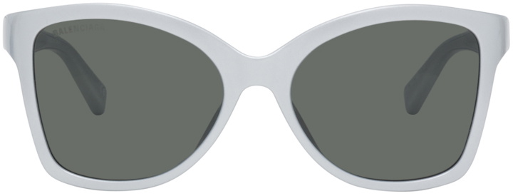 Photo: Balenciaga Silver Acetate Butterfly Sunglasses