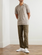 Sunspel - Slim-Fit Linen Polo Shirt - Neutrals