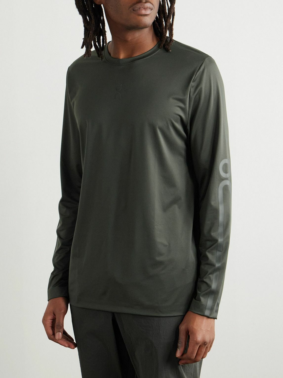 ON - Bureau Borsche IKON Stretch Recycled-Mesh Top - Green