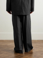 Acne Studios - Wide-Leg Pinstriped Twill Suit Trousers - Gray