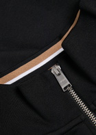 Boss Stimmann Half-zip Cotton-blend Sweatshirt Black