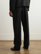 Fear of God - 8th Straight-Leg Pleated Wool-Gabardine Trousers - Black
