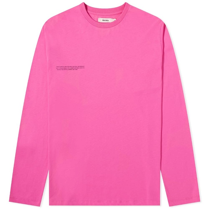 Photo: Pangaia Long Sleeve Organic Cotton T-Shirt in Flamingo Pink