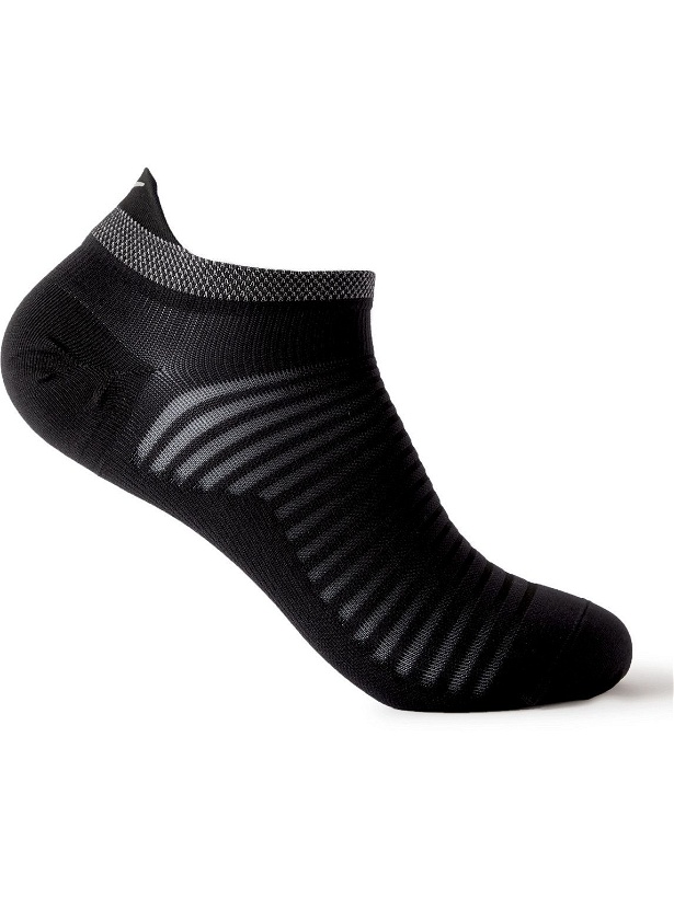 Photo: Nike Running - Spark Lightweight Stretch-Knit No-Show Socks - Black - US 8