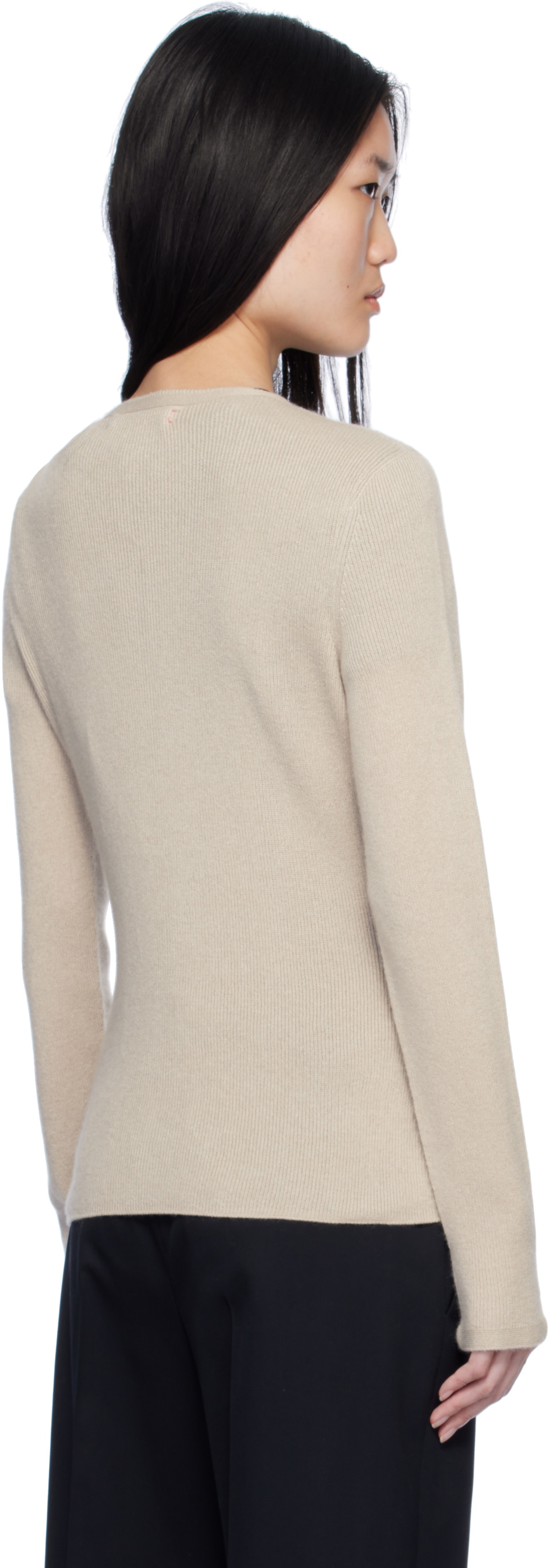 The Elder Statesman Beige Delicash Cardigan