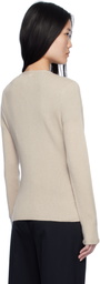 The Elder Statesman Beige Delicash Cardigan