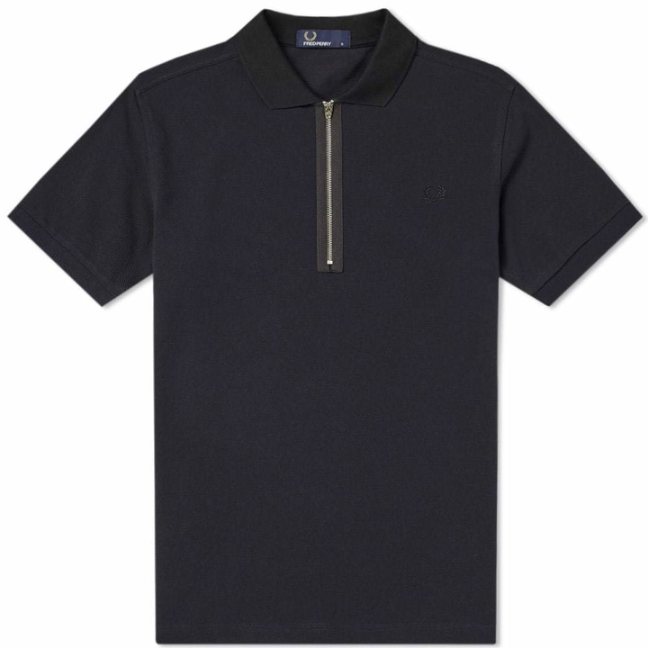 Photo: Fred Perry Zip Neck Pique Polo