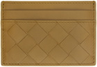 Bottega Veneta Khaki Intrecciato Card Holder