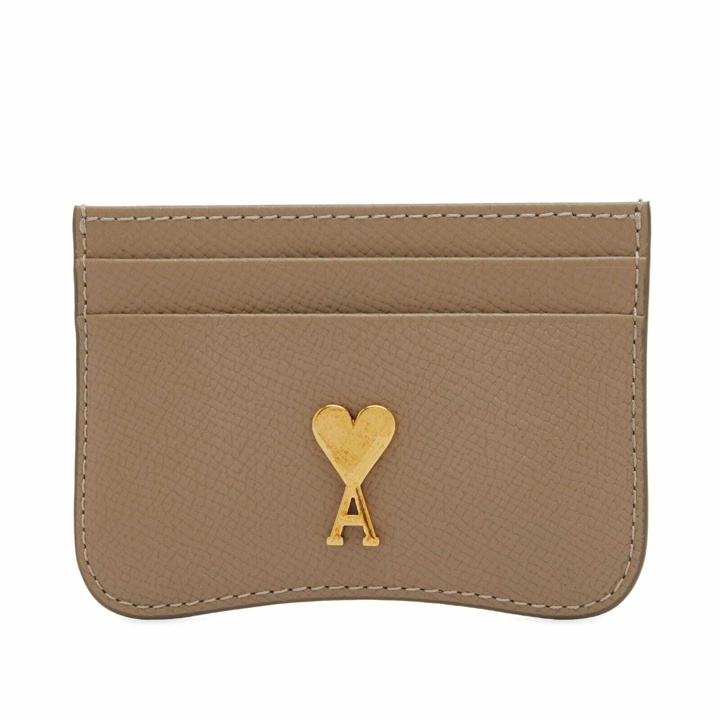 Photo: AMI Paris Women's Card Holder in Light Taupe 