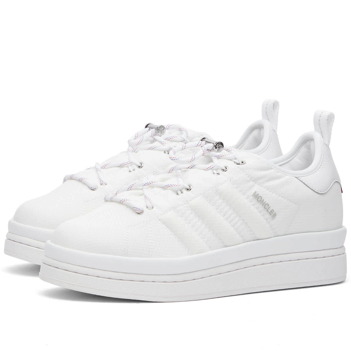 Photo: Moncler x adidas Originals Campus Sneakers in White