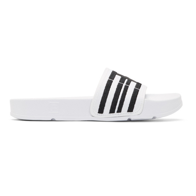 Photo: Baja East White Fila Edition Drifter Slides