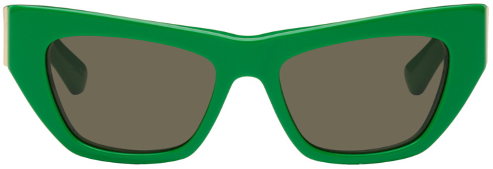 Photo: Bottega Veneta Green Angle Sunglasses