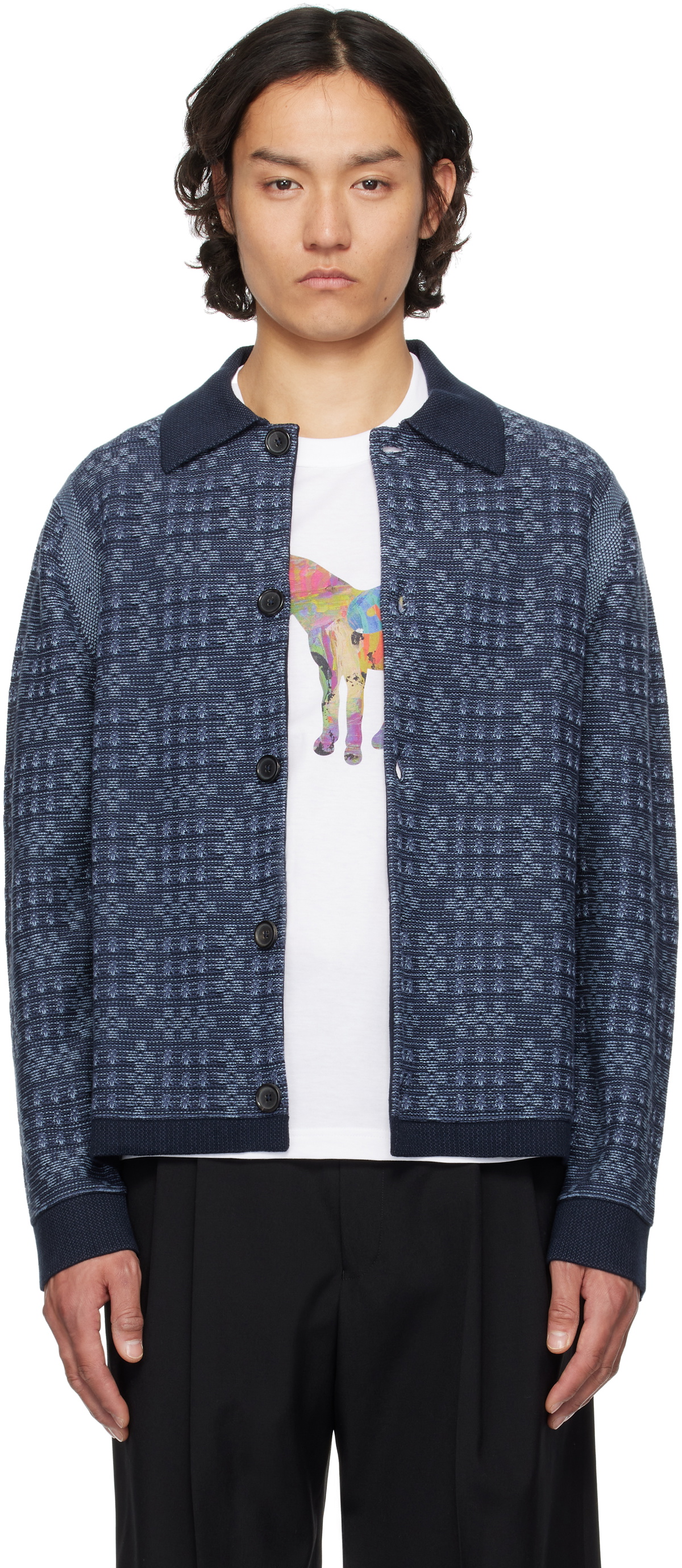 PS by Paul Smith Black Argyle Sweater PS by Paul Smith