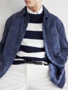 Ralph Lauren Purple label - Calloway Suede Jacket - Blue