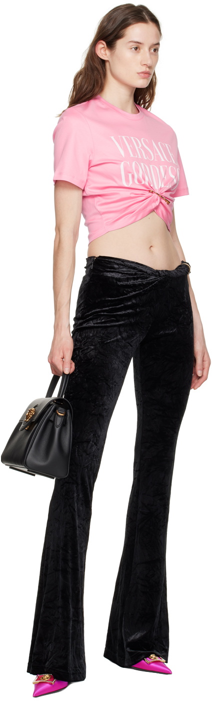 Versace Pink Goddess Safety Pin T-Shirt Versace