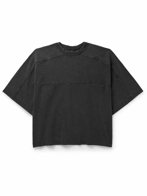 Photo: Entire Studios - Panelled Organic Cotton-Jersey T-Shirt - Black