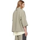 Fear of God ESSENTIALS Gray Panelled Crop Polo
