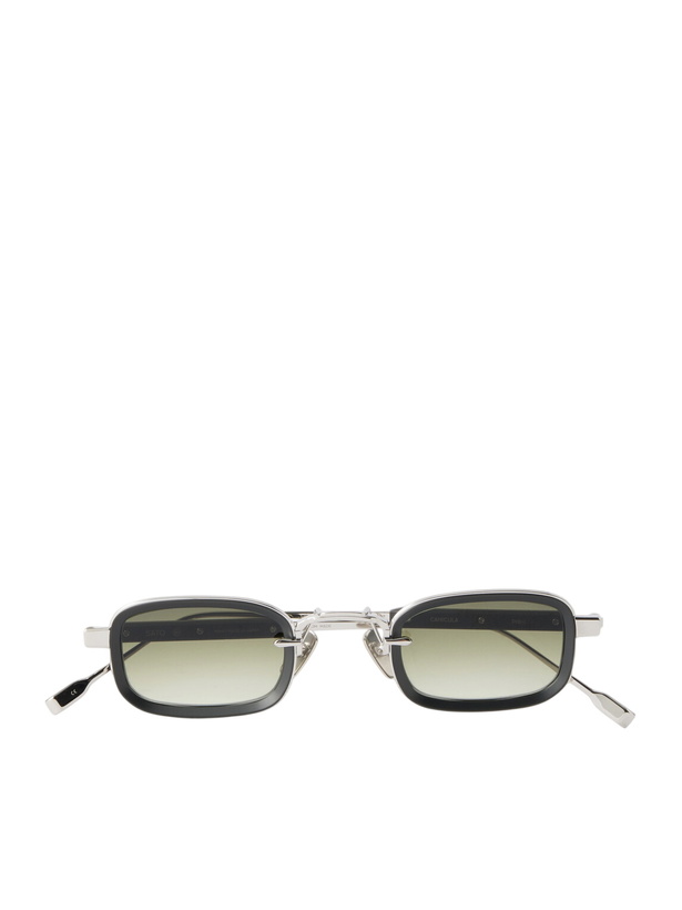 Photo: Sato - Canicula Square-Frame Titanium Sunglasses