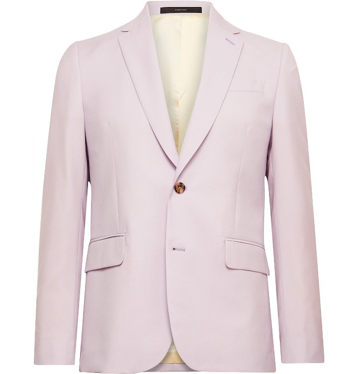 Photo: PAUL SMITH - Slim-Fit Wool and Mohair-Blend Suit Jacket - Purple