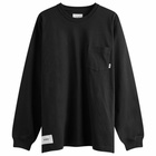 WTAPS Men's 12 Long Sleeve Printed T-Shirt in Black