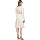Bottega Veneta Off-White Silk Belt Dress