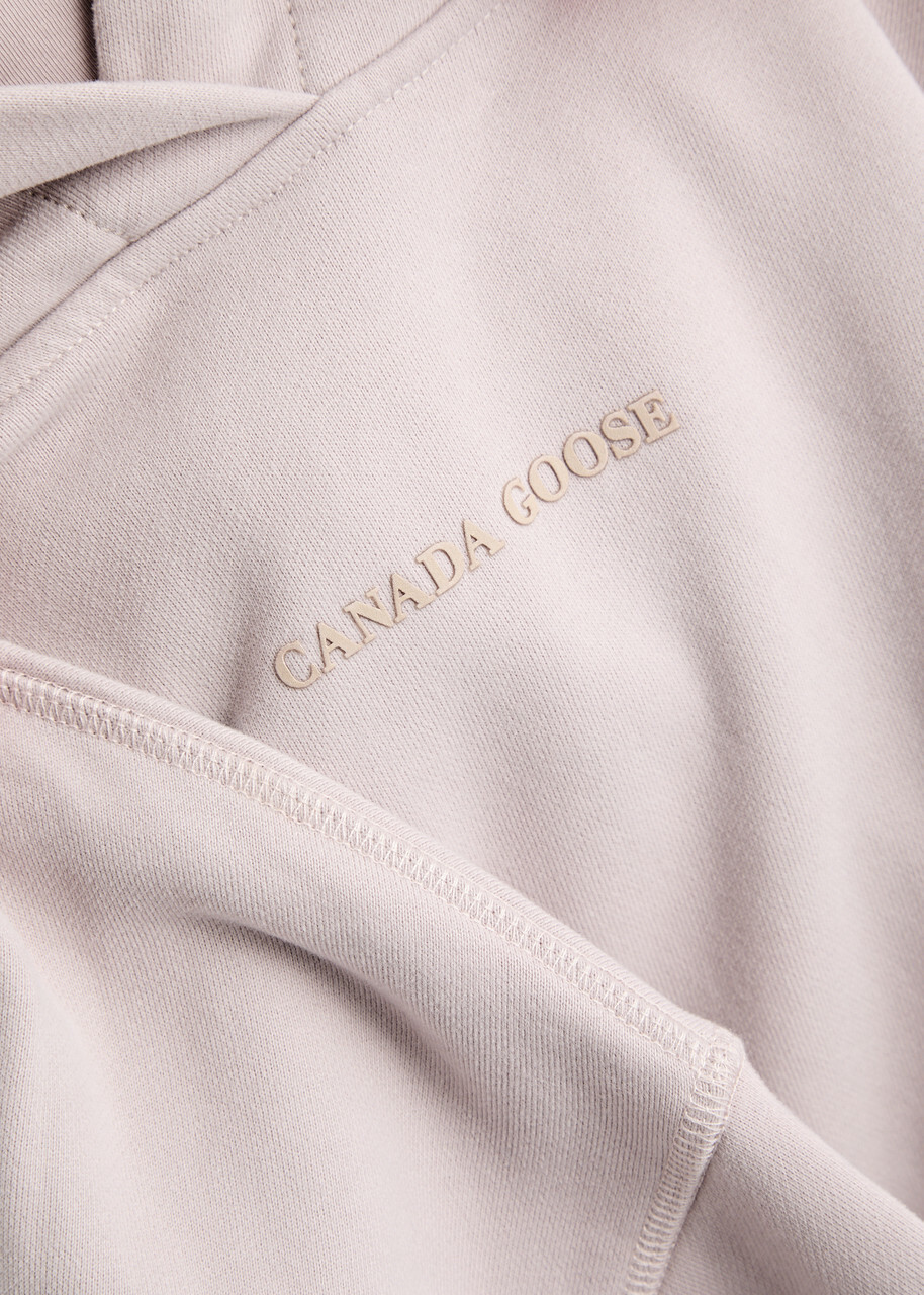 Canada Goose Muskoka Hooded Cotton Sweatshirt Light Pink