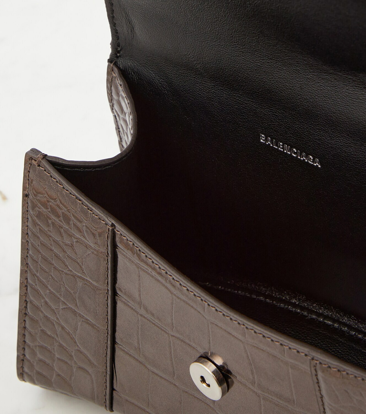 Balenciaga Hourglass XS croc-effect leather tote bag Balenciaga Balenciaga Hourglass XS croc-effect leather tote bag Balenciaga