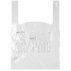 Maison Margiela Men's 11 Logo XL Tote Bag in Transparent/White