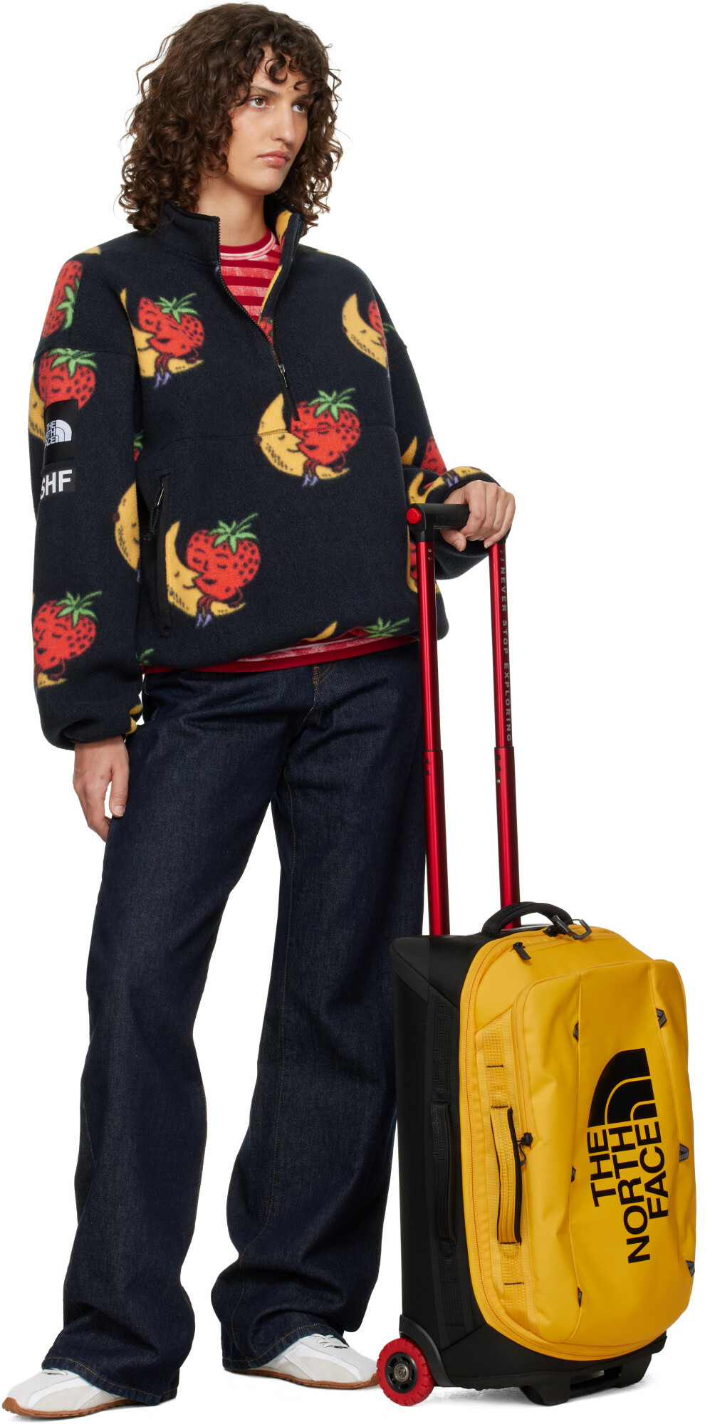 The North Face Yellow Base Camp Rolling Thunder 22 Suitcase