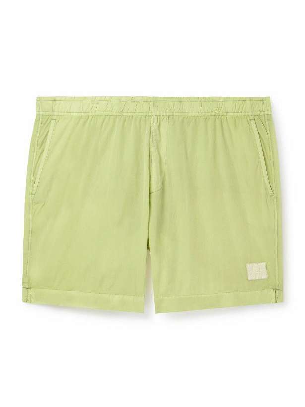 Photo: C.P. Company - Slim-Fit Mid-Length Logo-Appliquéd Swim Shorts - Yellow