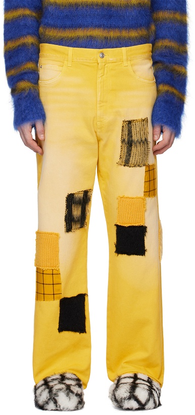 Photo: Marni Yellow Patch Jeans