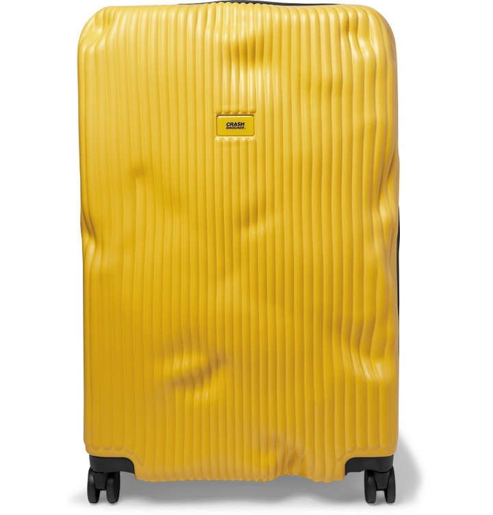 Photo: Crash Baggage - Stripe Large Polycarbonate Suitcase - Yellow