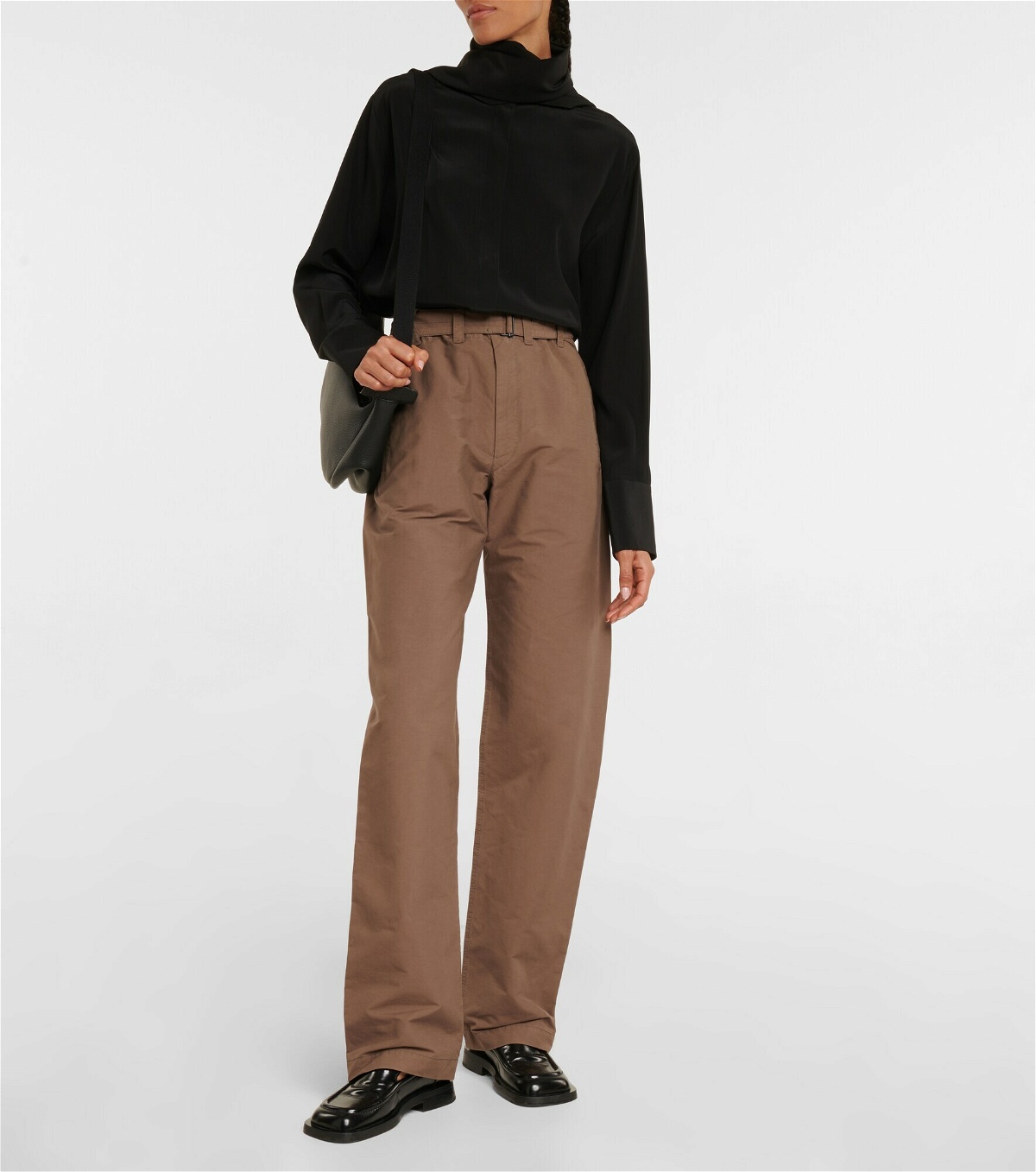 Lemaire - High-rise belted pants Lemaire