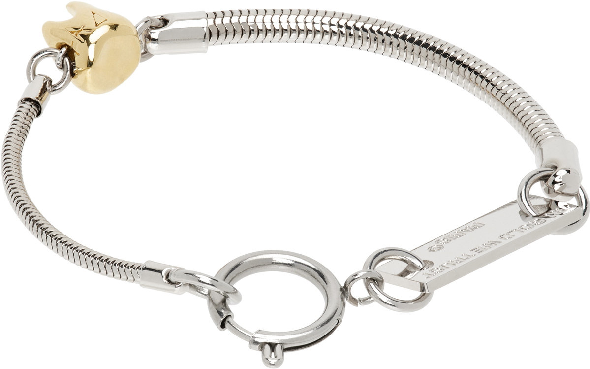 IN GOLD WE TRUST PARIS Silver Serpentine Bracelet
