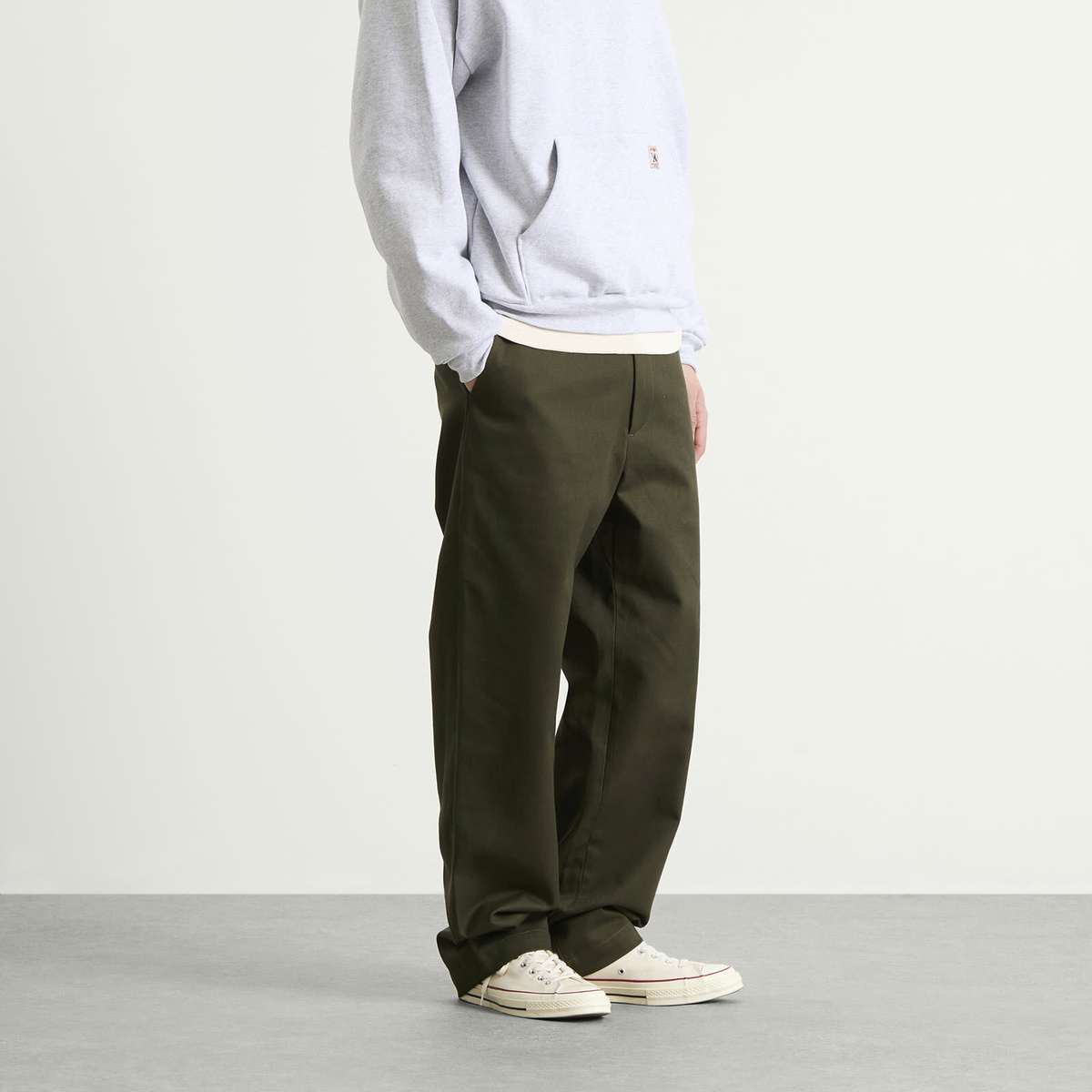 Randy's Garments Men's Randy’s Garments  Gusseted Work Pants in Dark Olive Super Twill