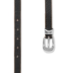 Our Legacy - 2cm Black Distressed Leather Belt - Men - Black