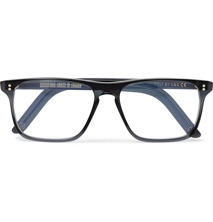 Photo: Kingsman - Cutler and Gross Square-Frame Acetate Optical Glasses - Navy