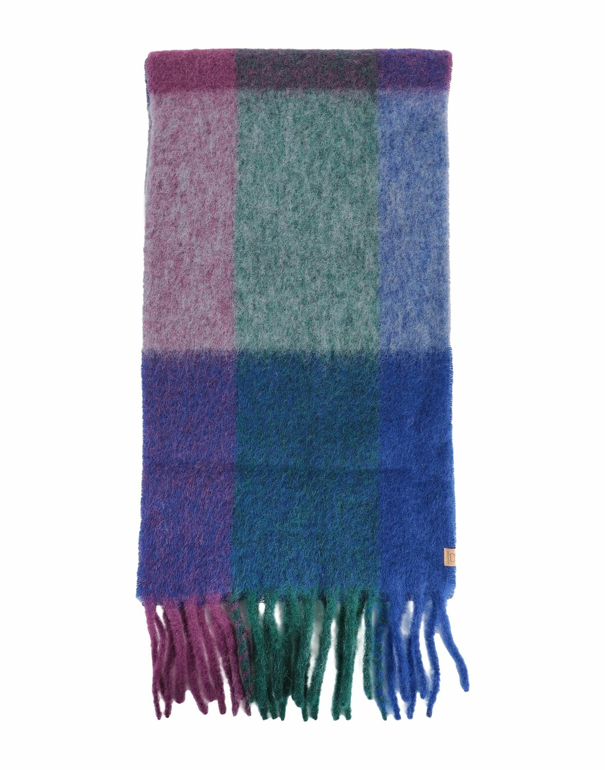 Woolrich Multicolor Wool Check Scarf Womens Scarf in Green